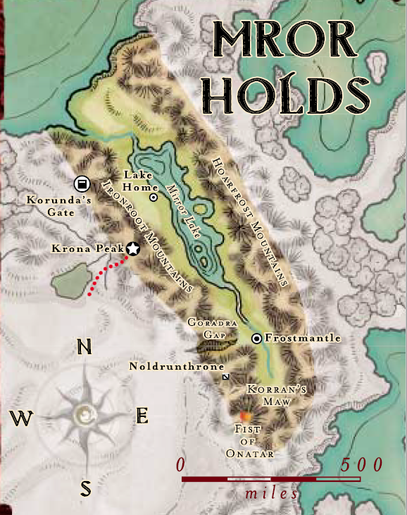 Mror Holds Map In Eberron World Anvil