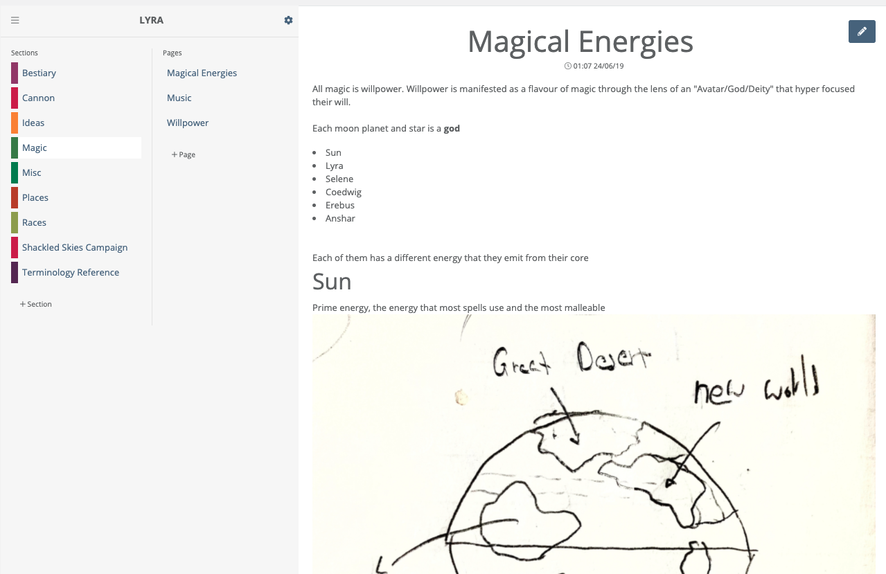 an image of the World Anvil worldbuilding notebook, showcased in both desktop and mobile view
