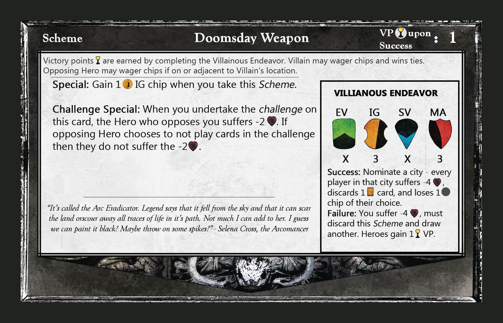 Doomsday Weapon Stats