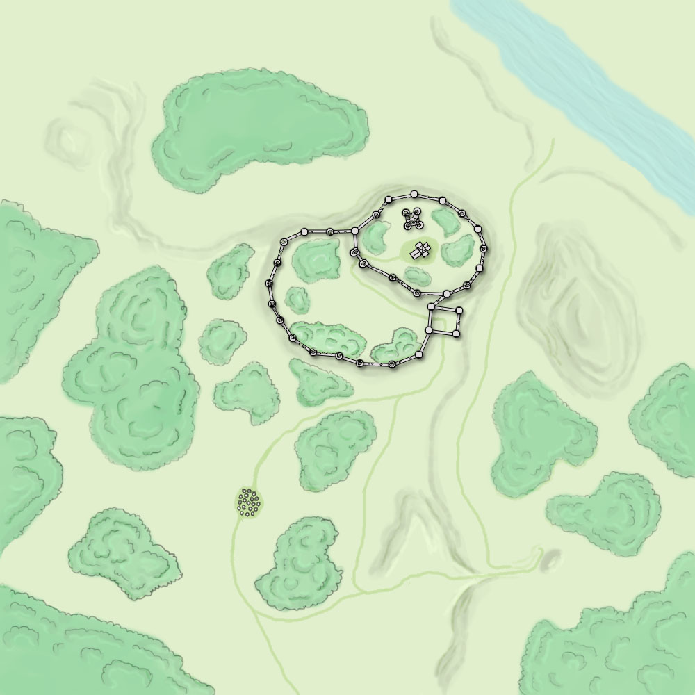 Thradulfin linnan ympäristö