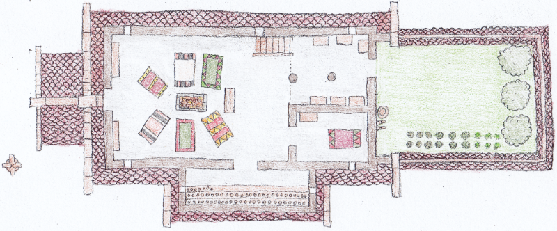 Layout of a traditional Útel house