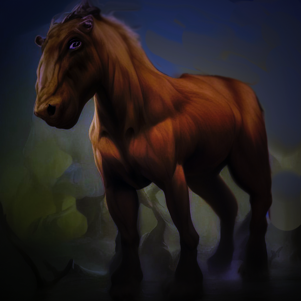 Hegyembi Horse, Made with Artbreeder and Photoshop