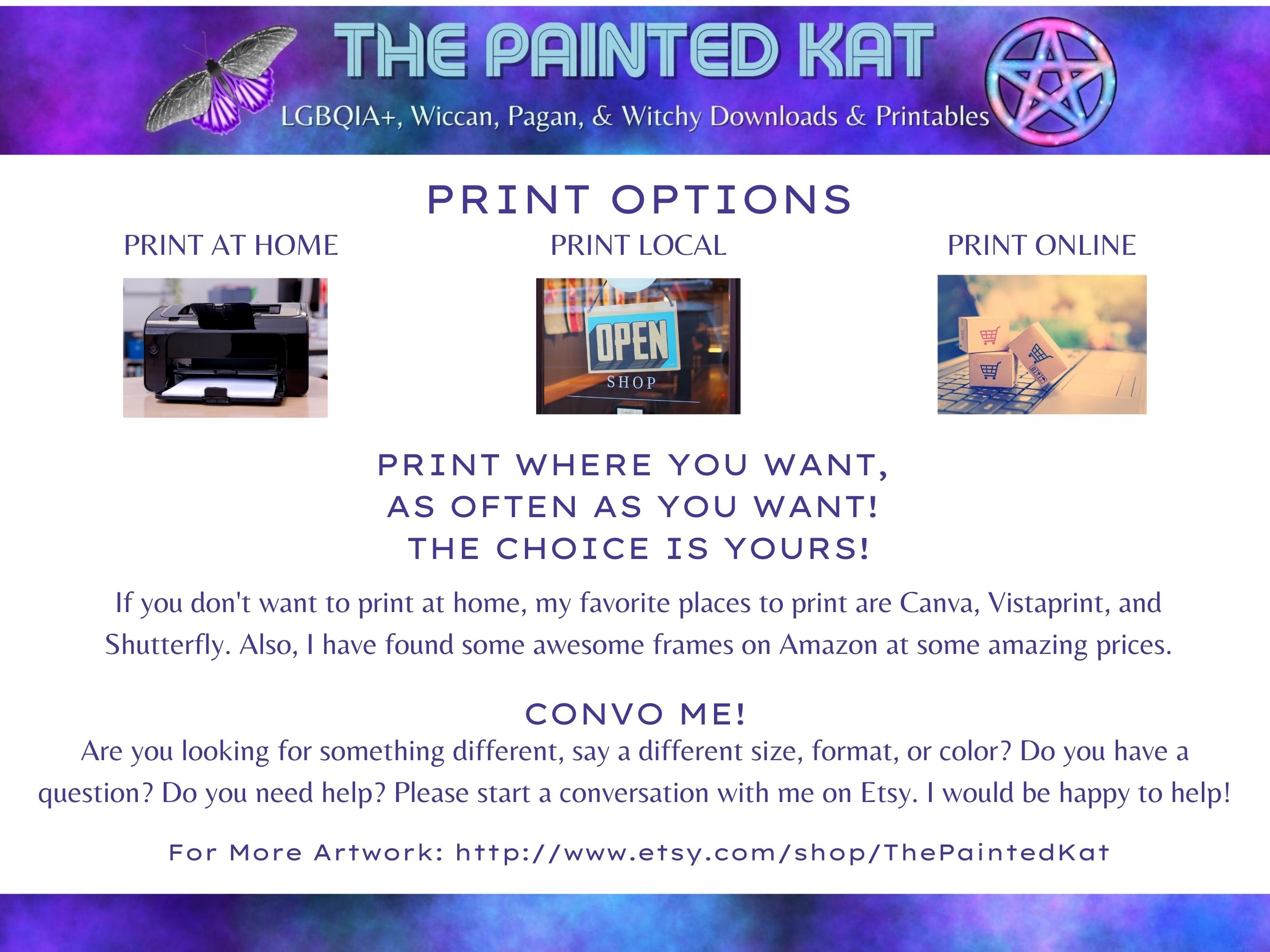 Print Options - How to print your digital artwork