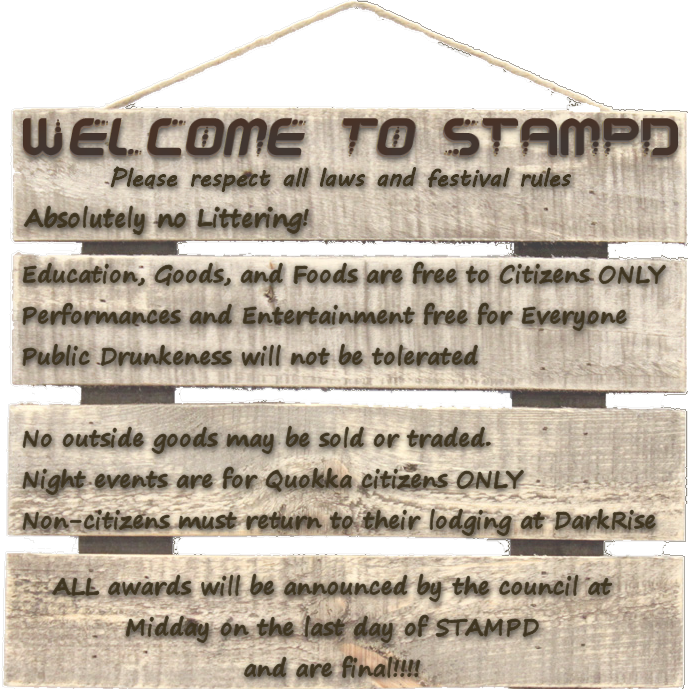 Rules Sign of STAMPD Festival