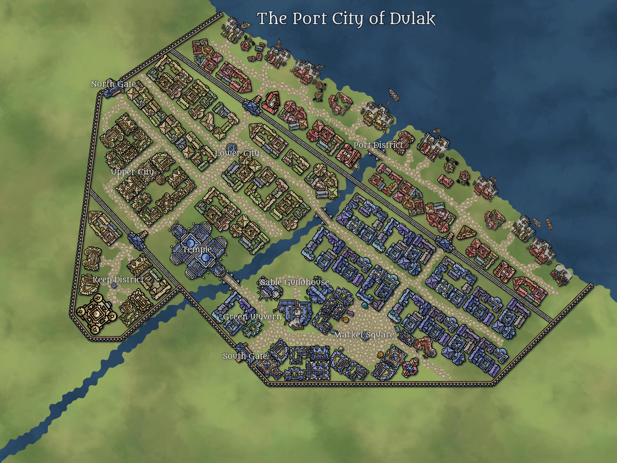 Dulak City Map