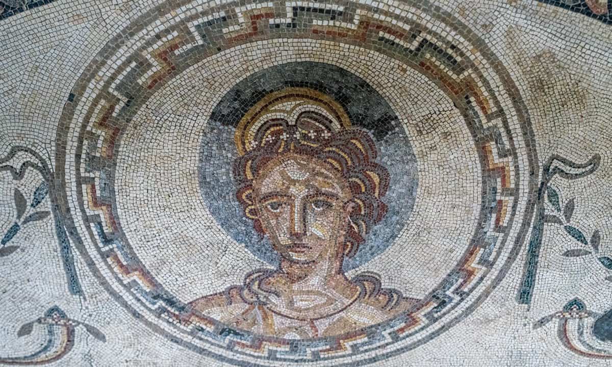 Mosaic of a woman
