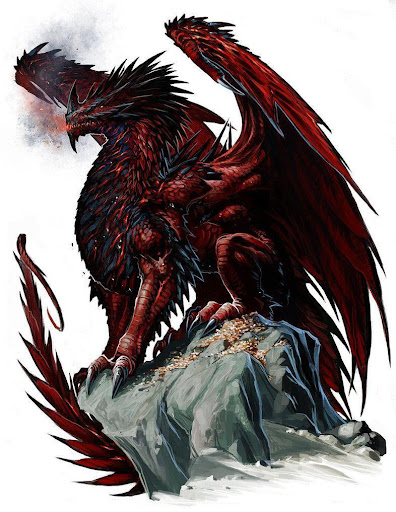 Grand dragon rouge