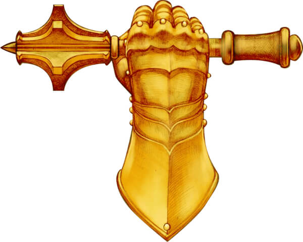 Clenched gauntlet Crest