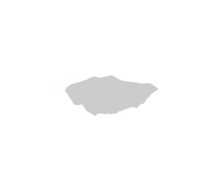 A white silhouette of a floating island named Lulan