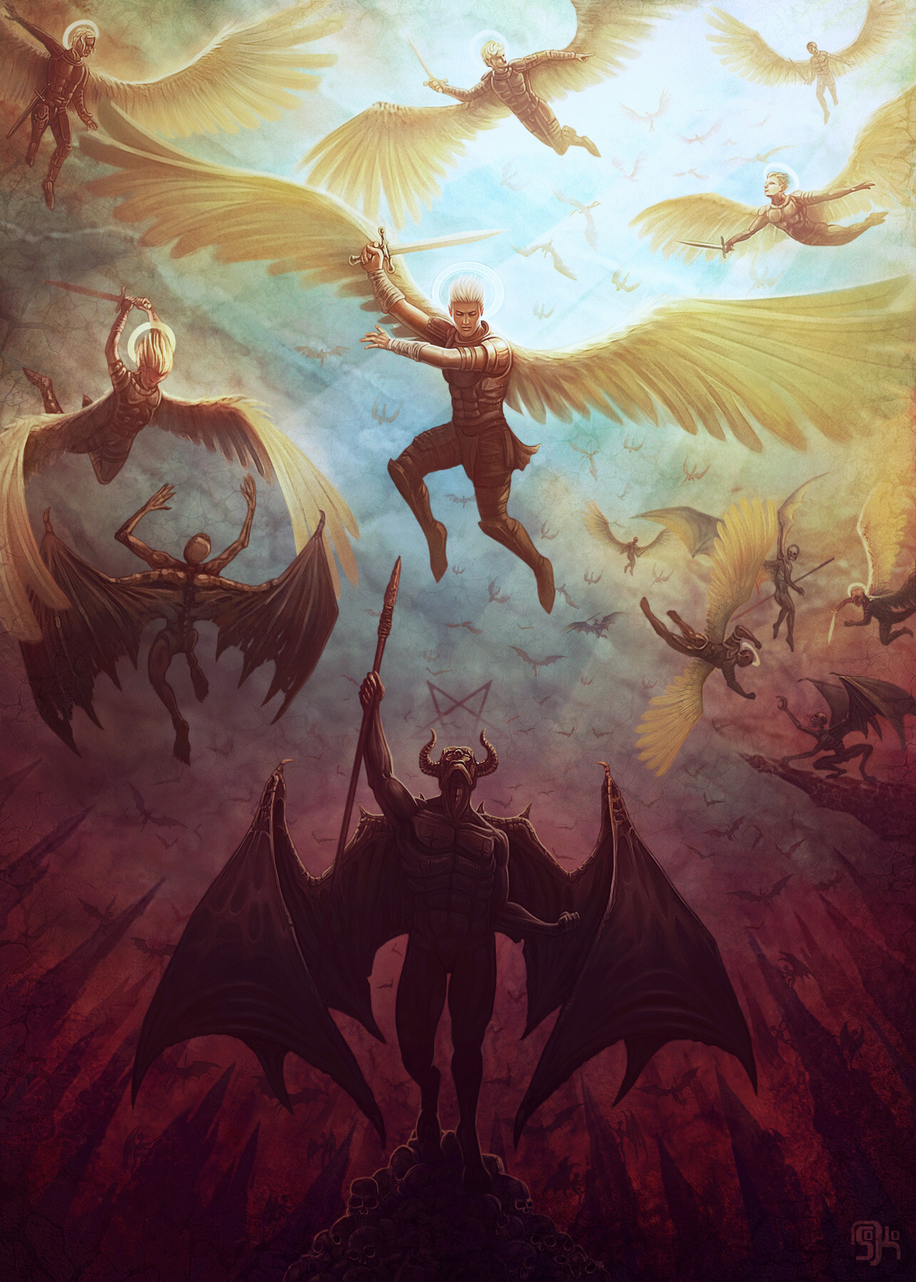 Angels And Demons War In Heaven