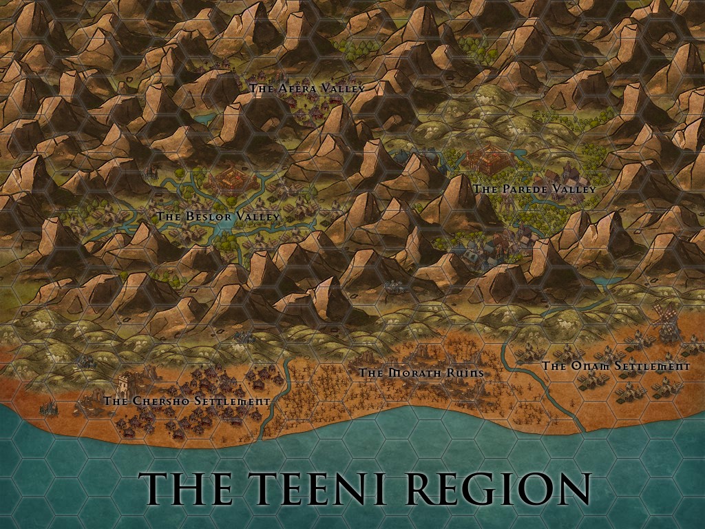 The Teeni Region Map