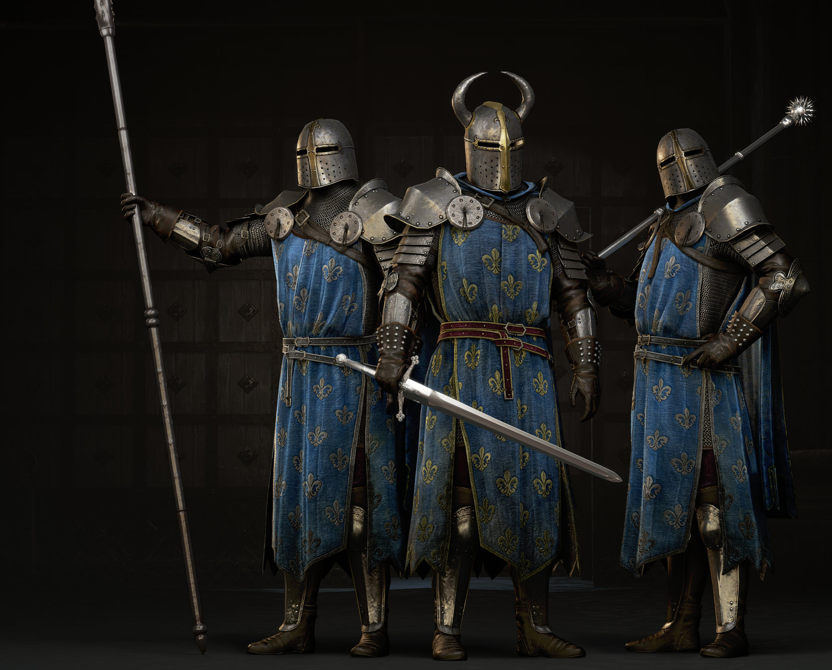 Blue cloak guards