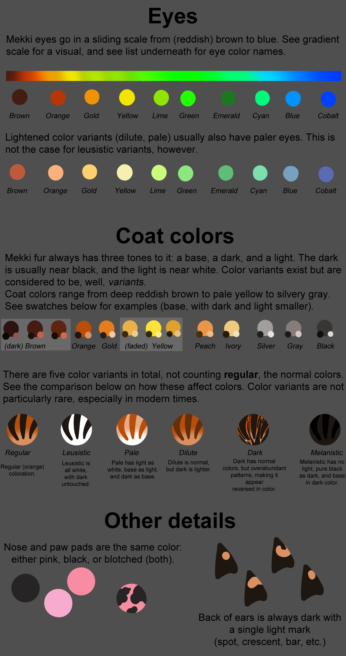 Mekki - Color Guide