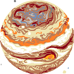 Icon depicting the planet Jupiter