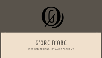 G'Orc D'Orc, designer business card