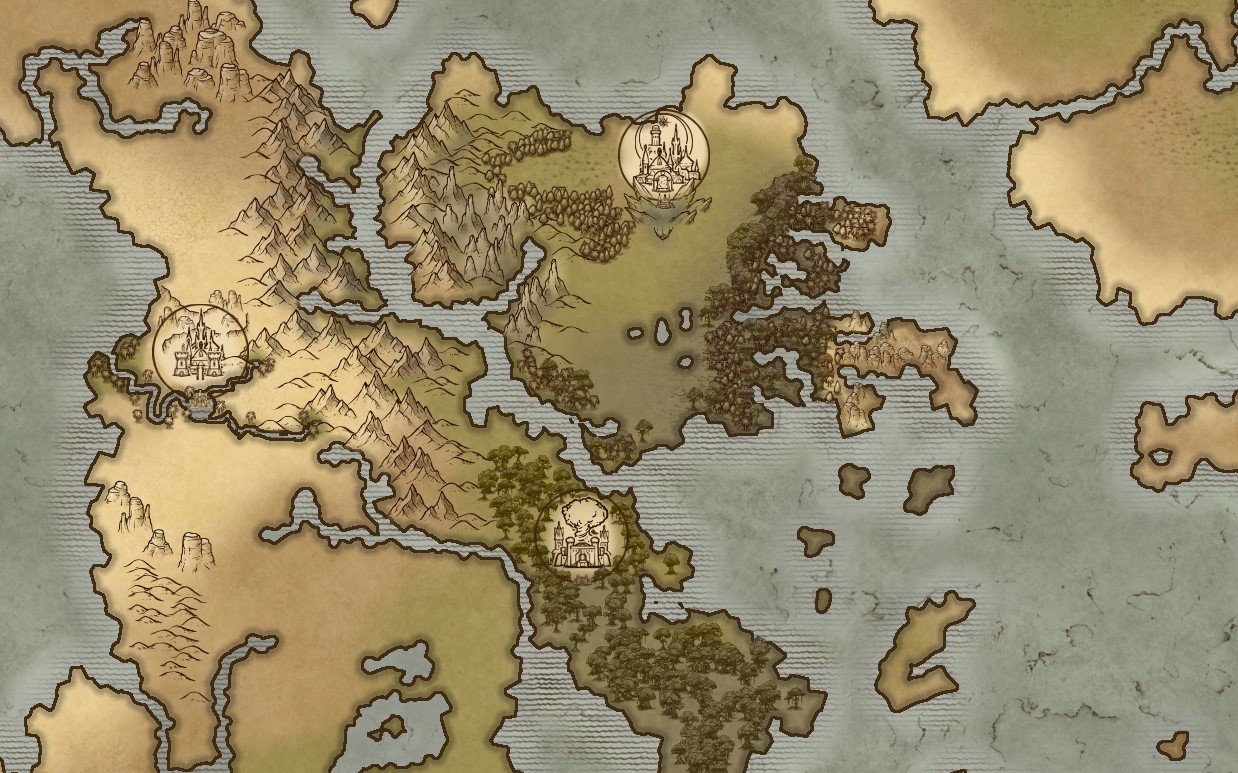 Valjeta World Map with Inkarnate
