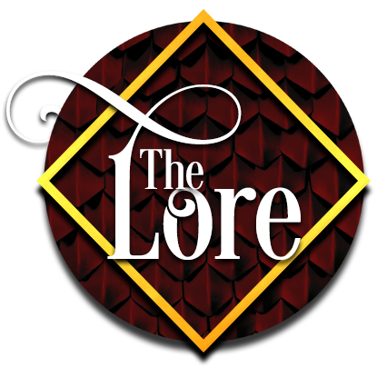 A stylized button with a dragon scale background, leading to the 'Additional Lore' landing page.