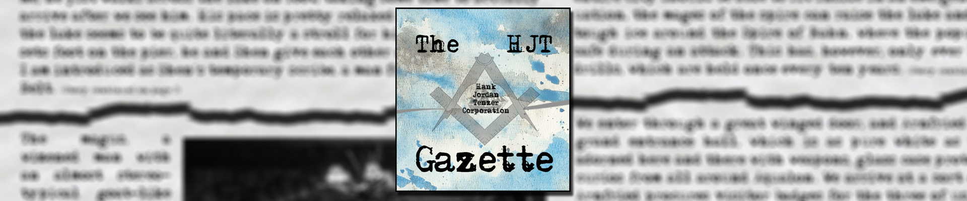The HJT Gazette cover
