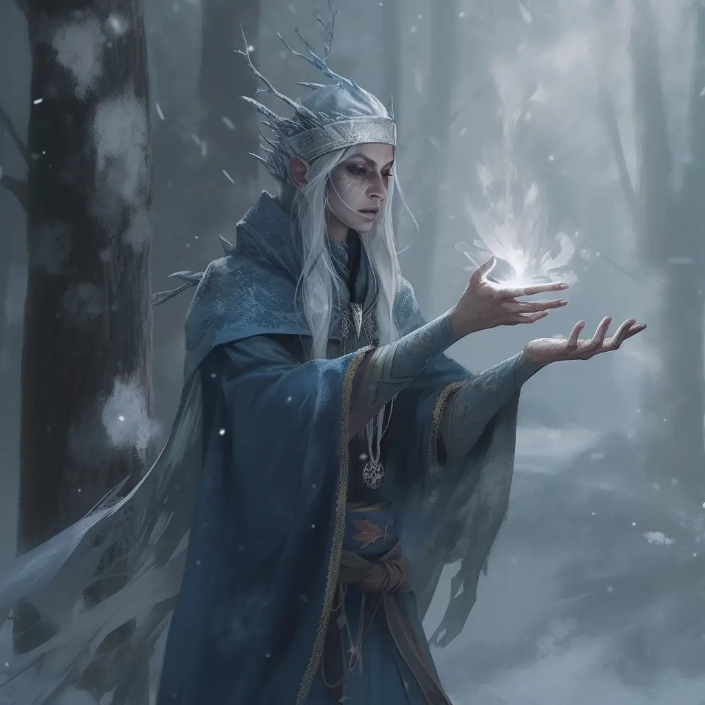 Snow Elven Witch of Iskaldhal