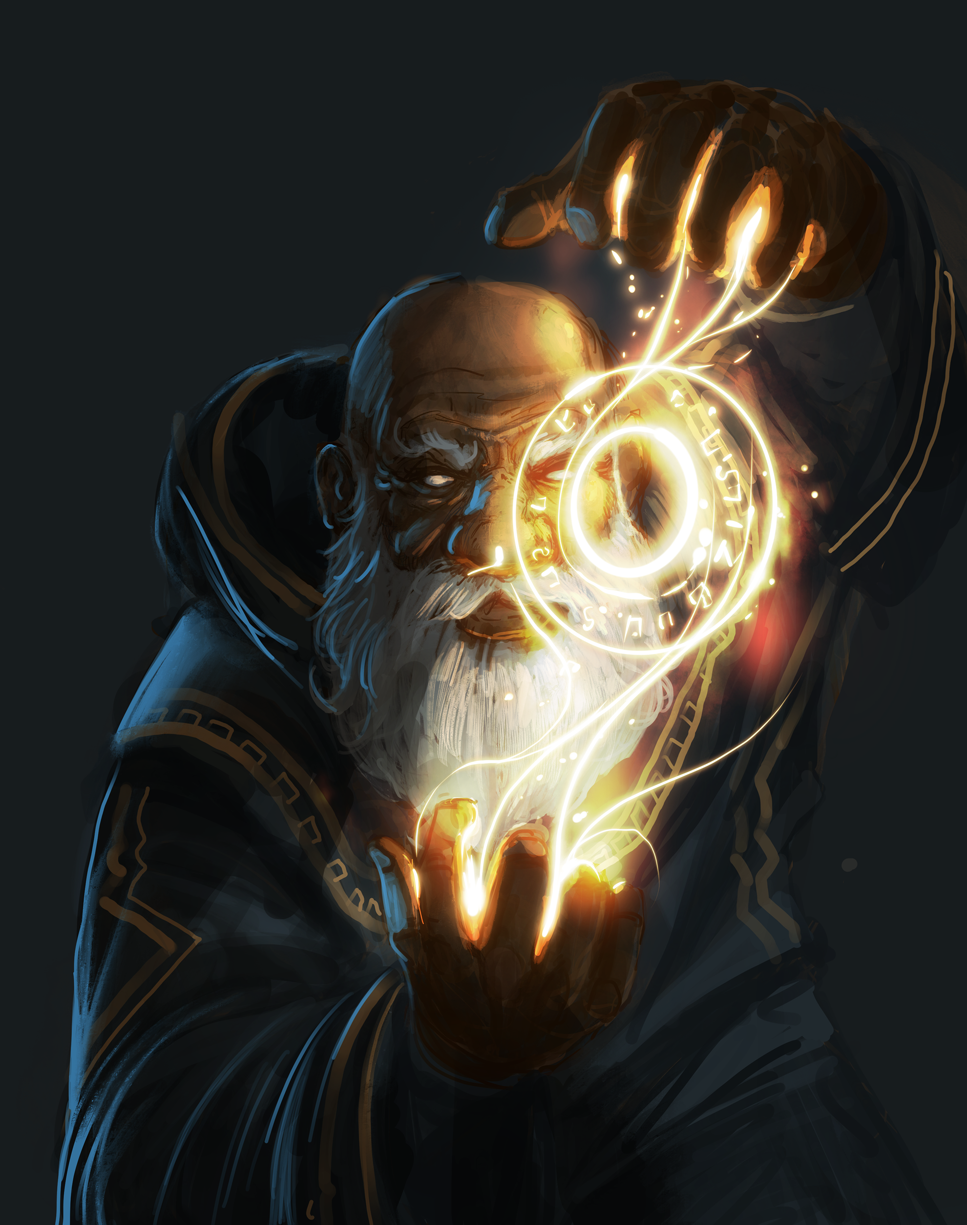 Highly-educated dwarf wizard who has studied magical artifacts for over 120...