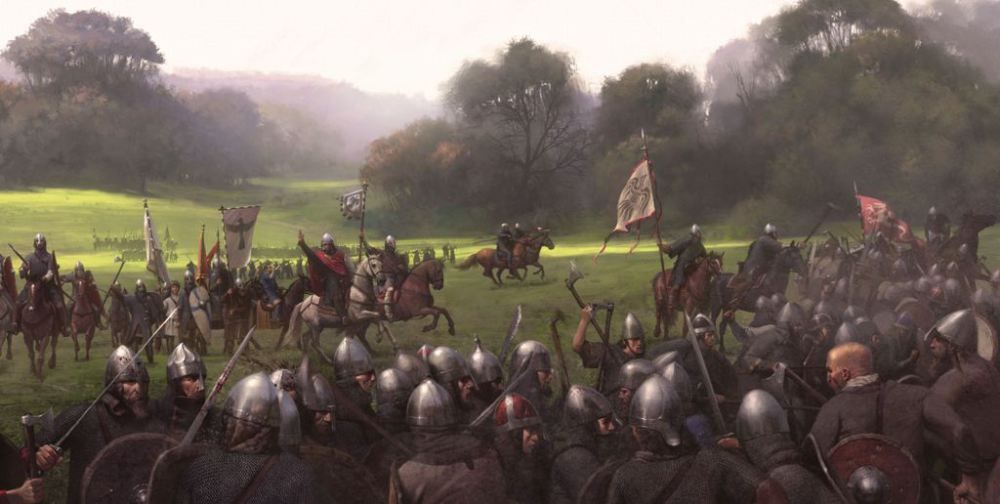 The battle of Ergoth Hill between the Army of King Aëdgar and Lord Gredfalwyn.
