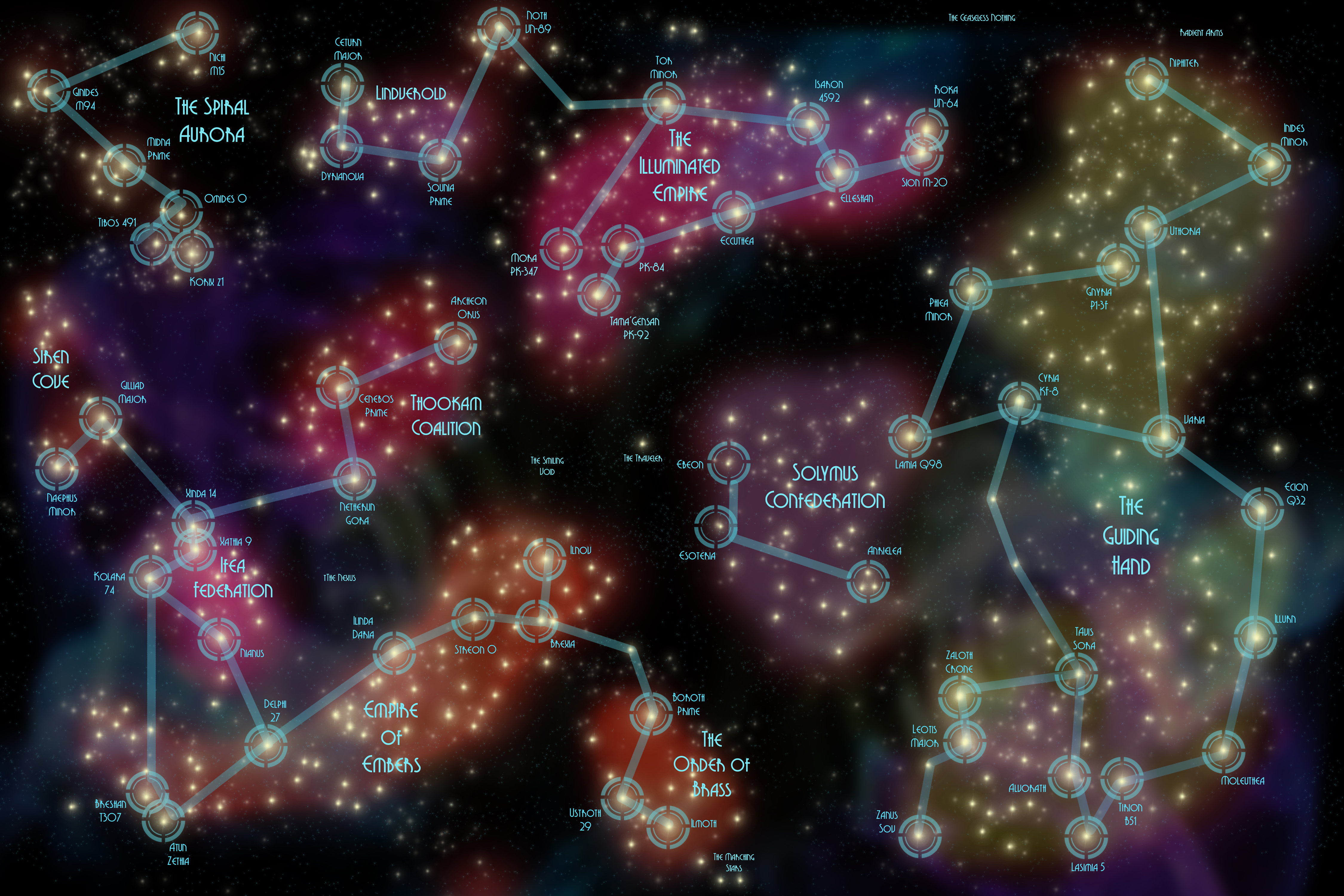 Galaxy Map with Photoshop