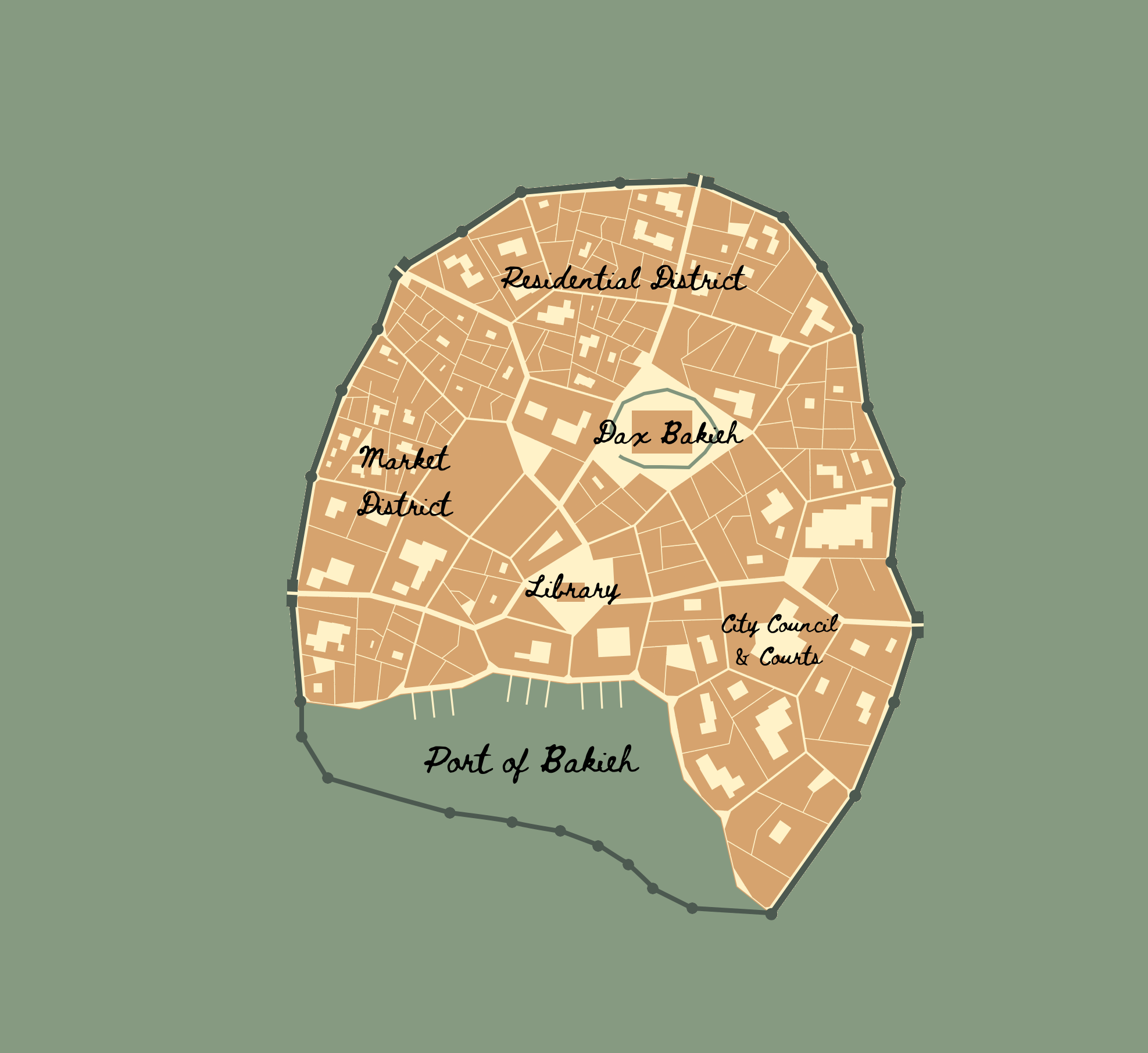 Map of Bakieh City