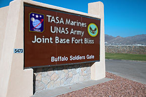 Fort Bliss Buffalo Soldier Gate Sign