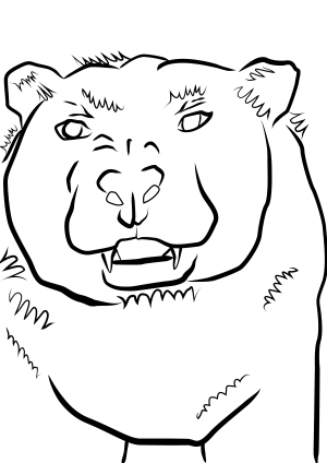 Black and white coloring page