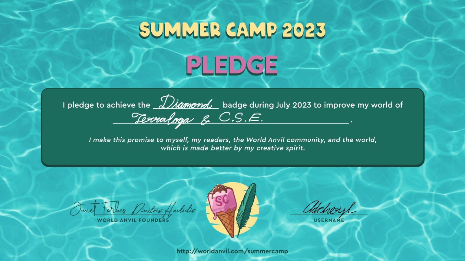 Summer Camp 2023 Pledge