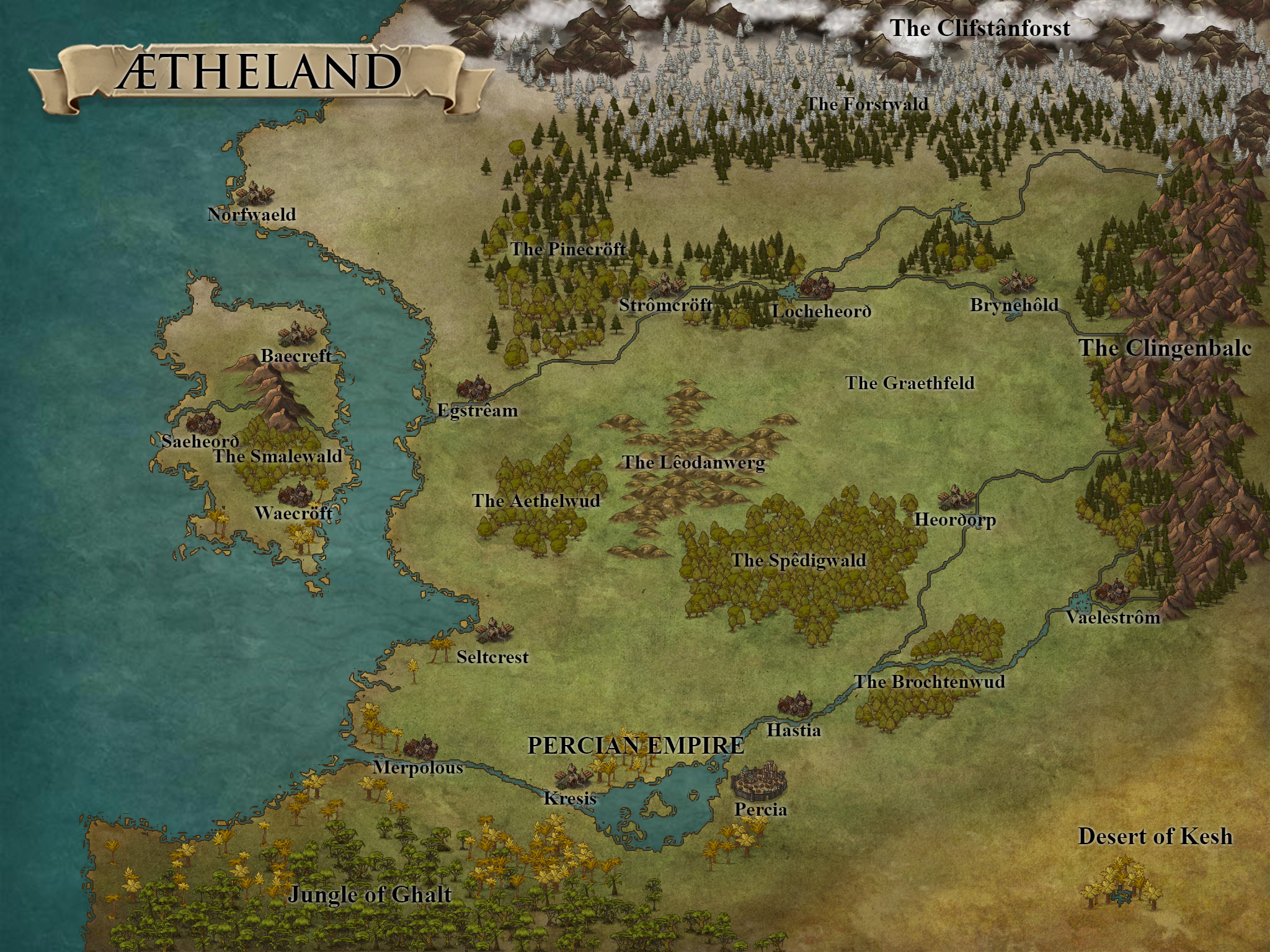 Aetheland Map