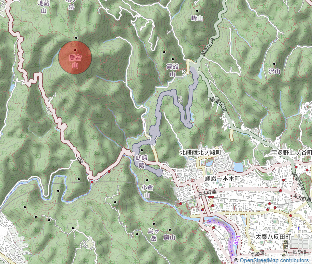 Mt Atago Map