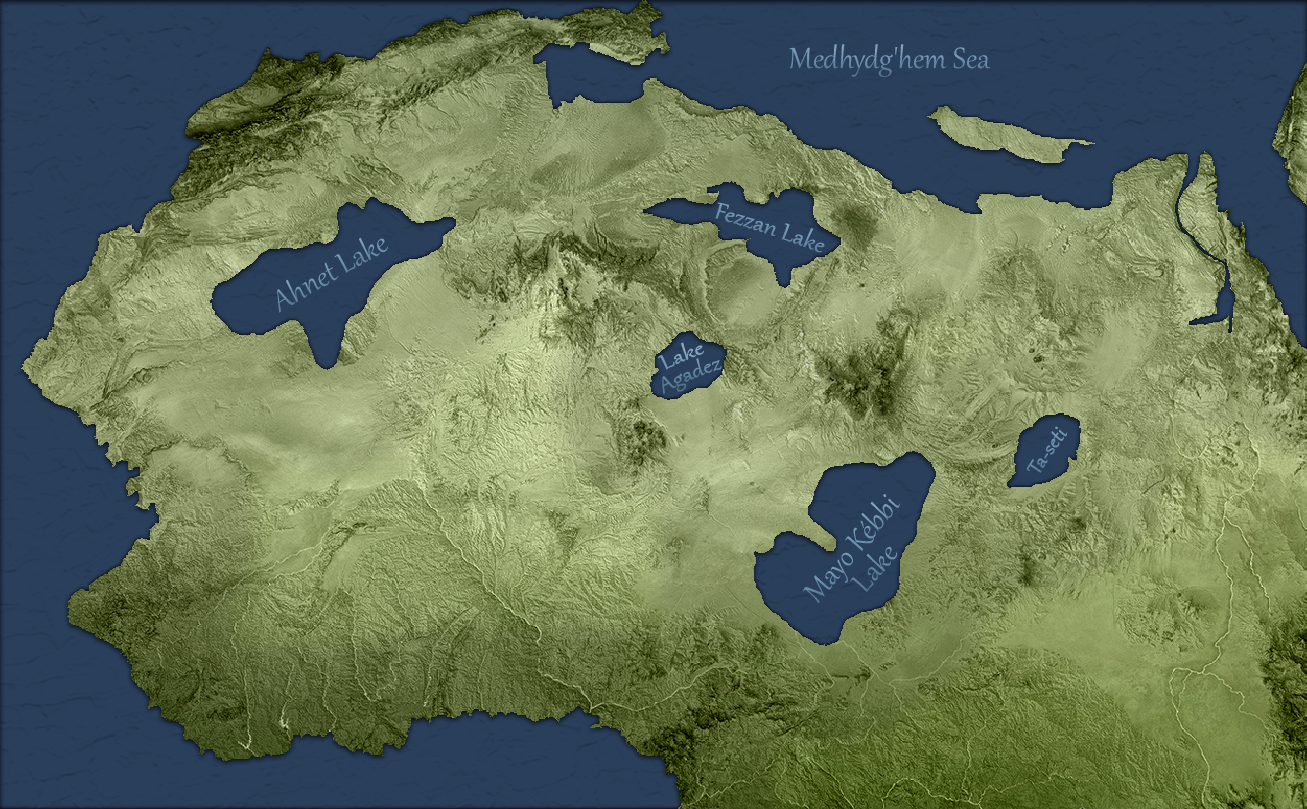 The lakes of Pagsian north Africa