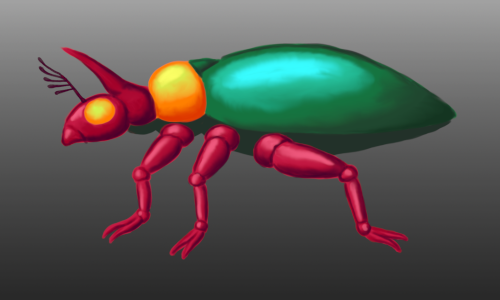 Male Kemruna Beetle (concept sketch)