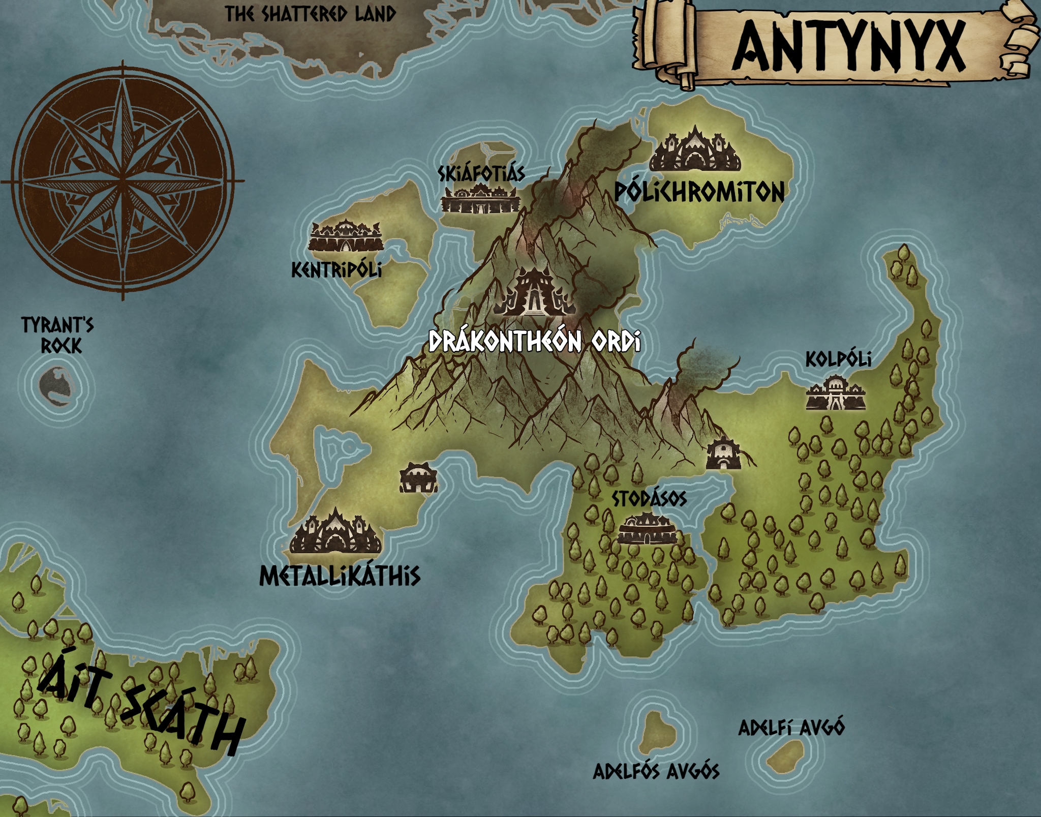 Geographic Antynyx Base Map Image