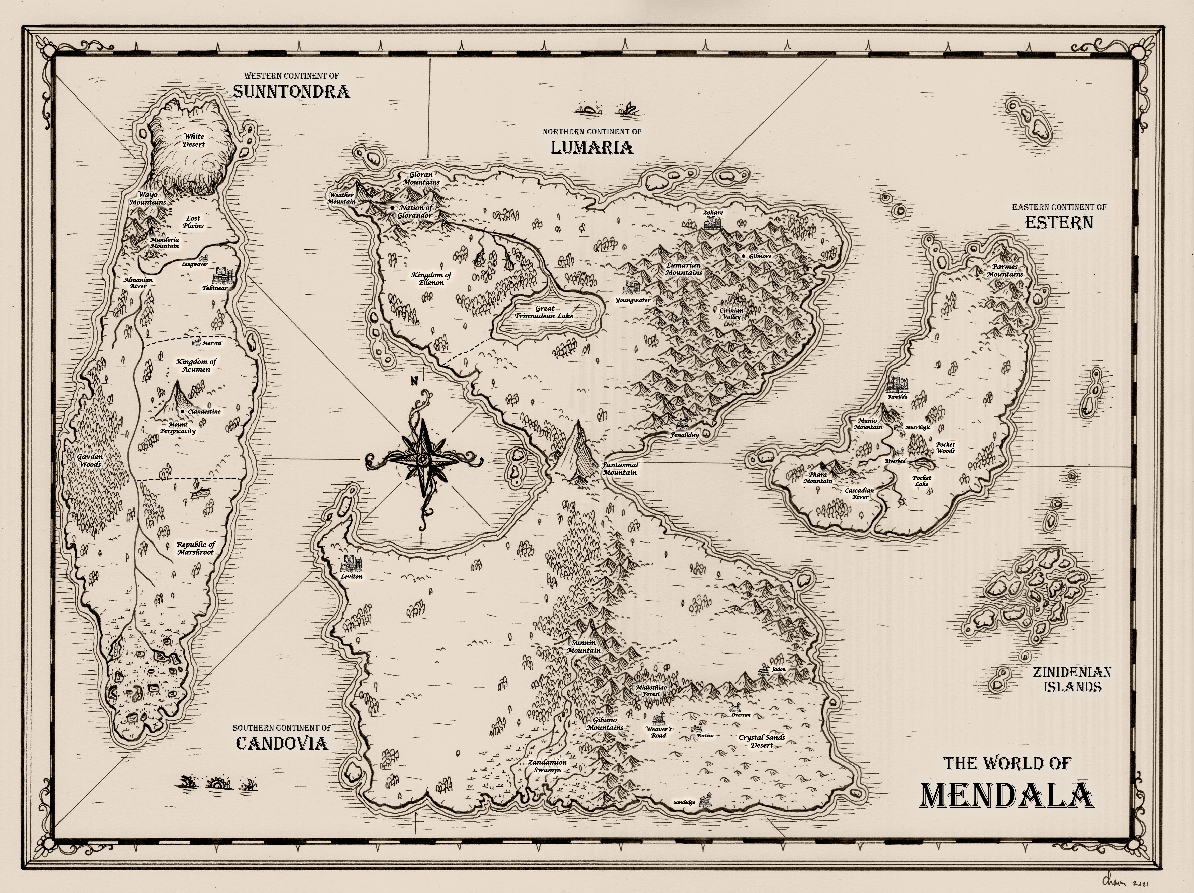 World Of Mendala Base Map Image