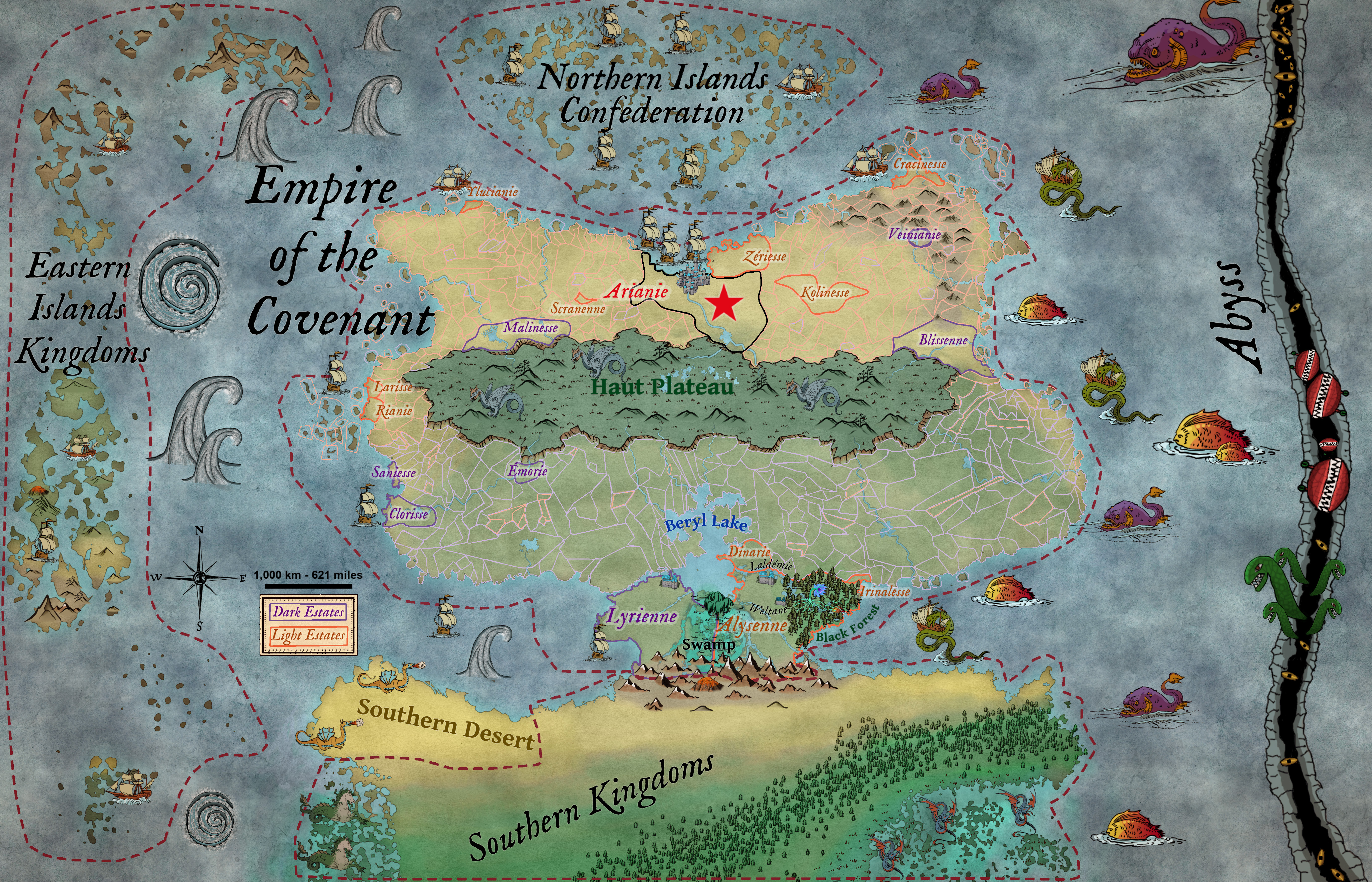 Map of the Empire of the Covenant Base Map Image