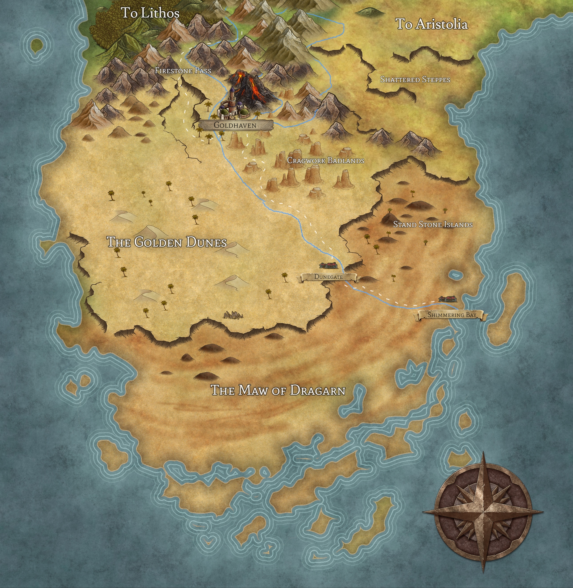 The Drylands Base Map Image