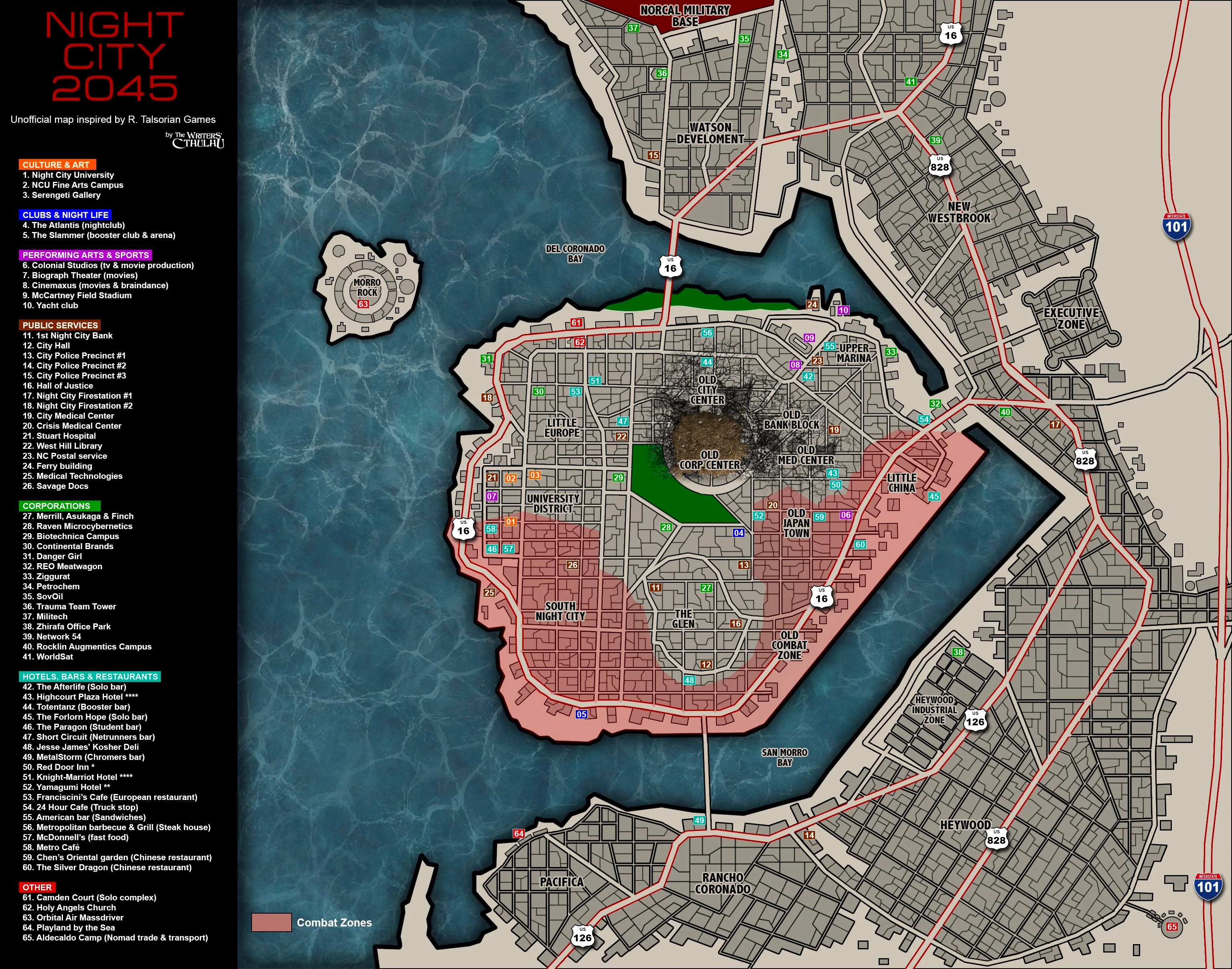 Cyberpunk interactive map фото 36