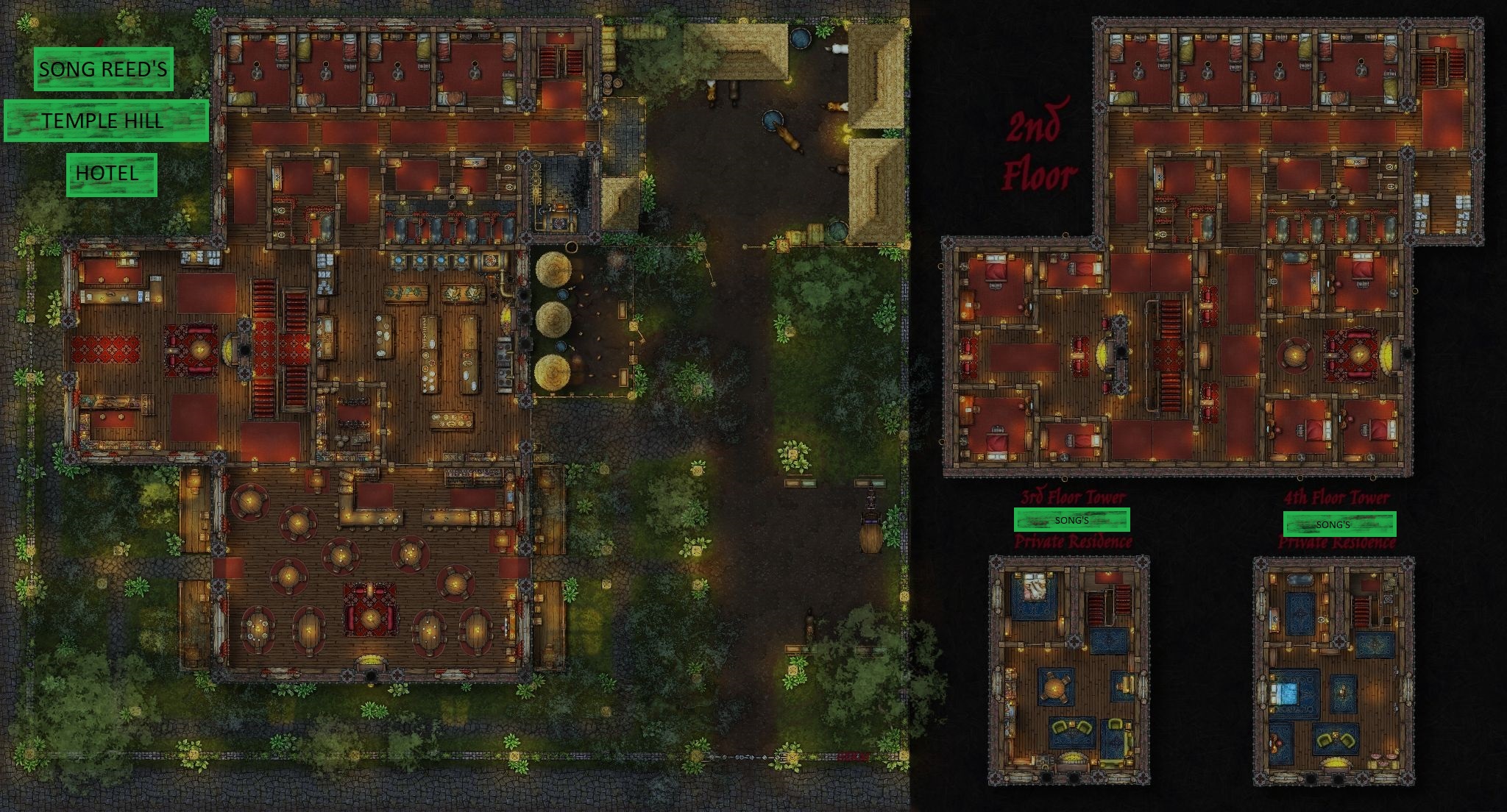 Temple Hill Hotel Base Map Image