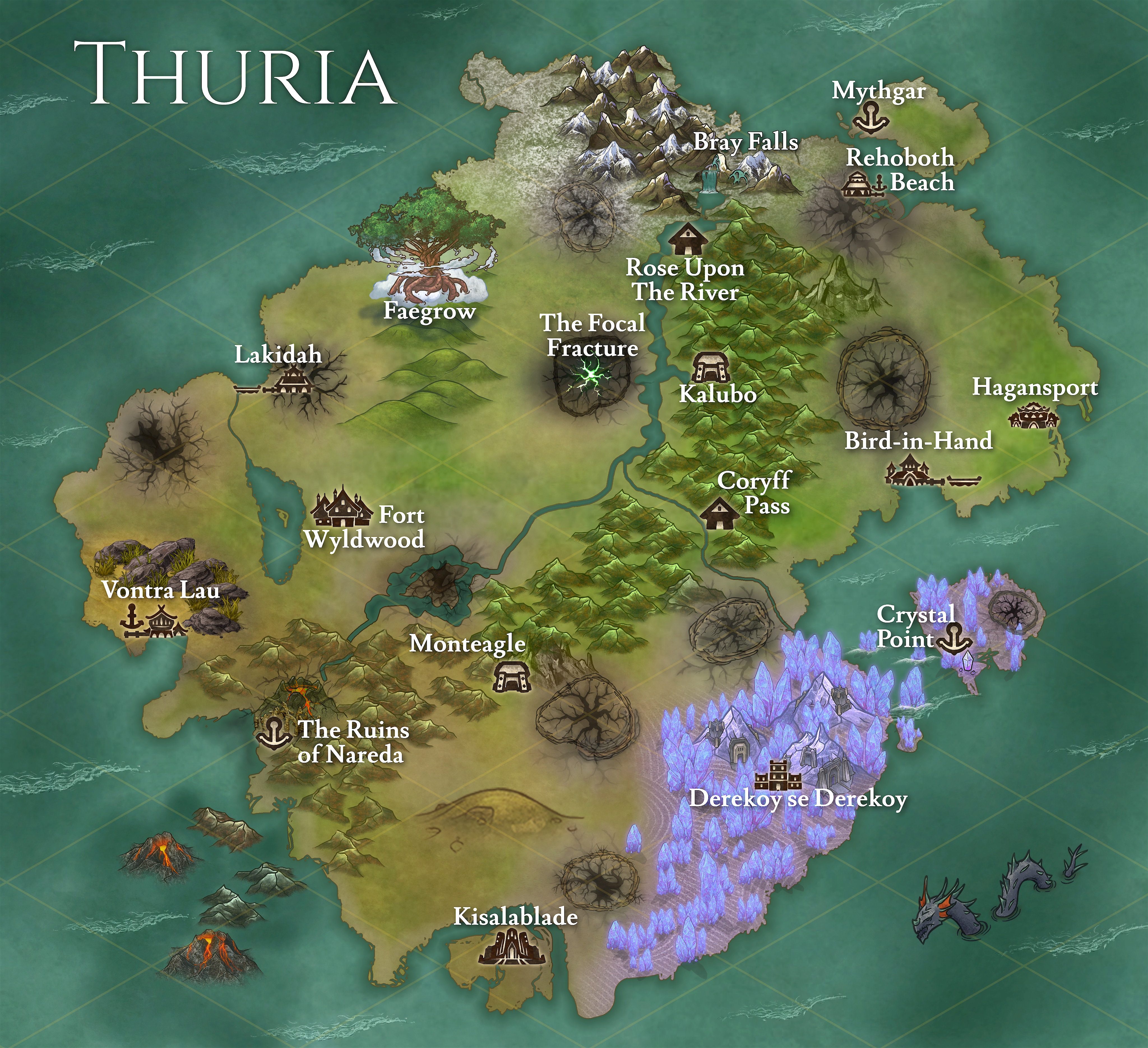 Map of Chronus, formerly known as Thuria