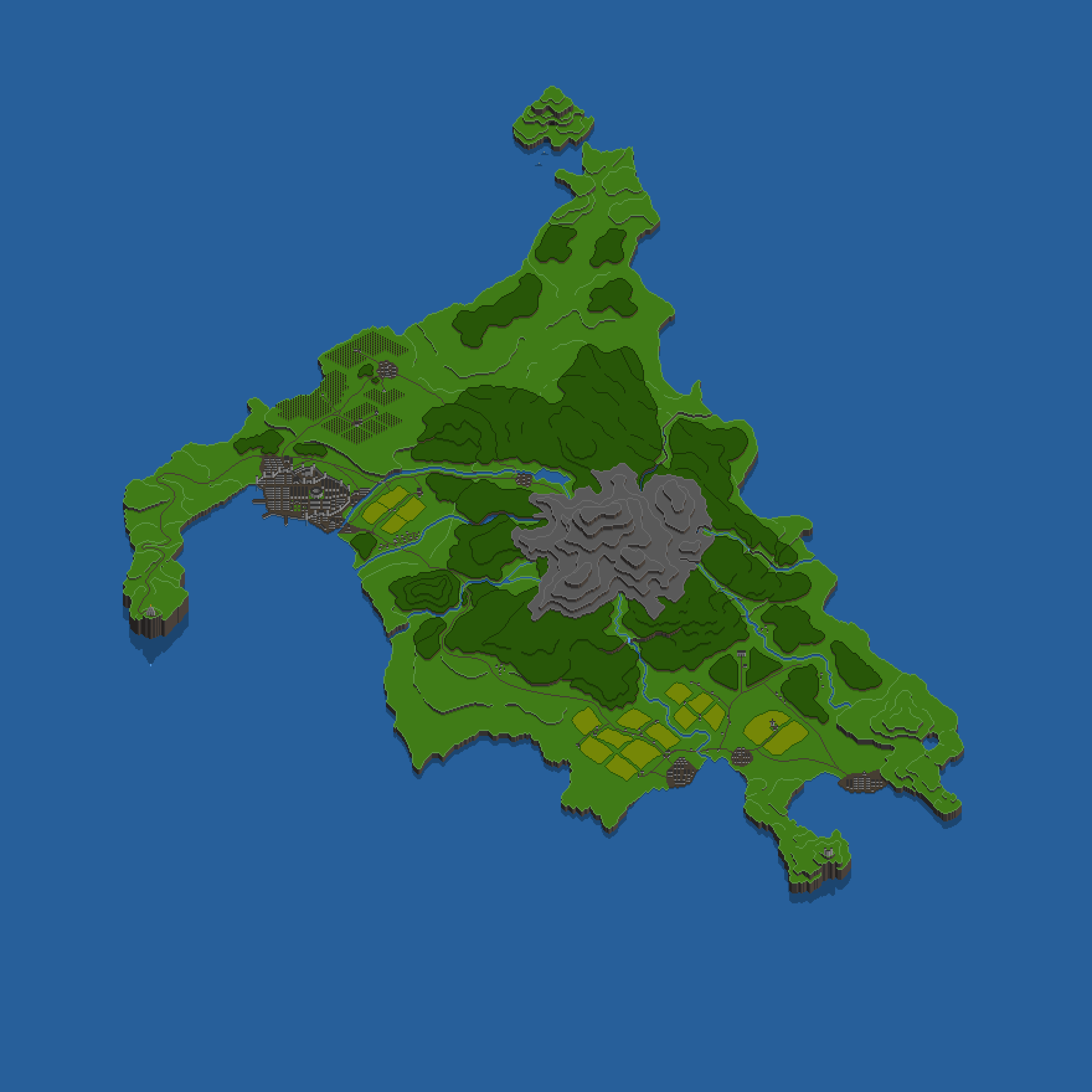 Isle of Appley Base Map Image