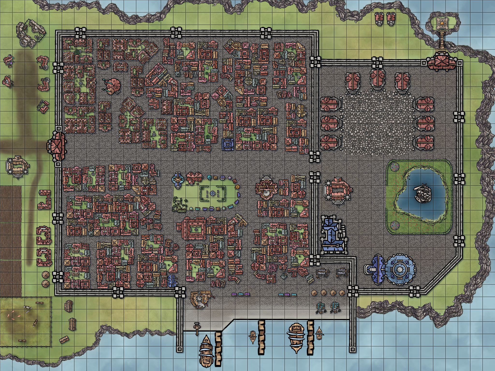 City of Starharbor Base Map Image