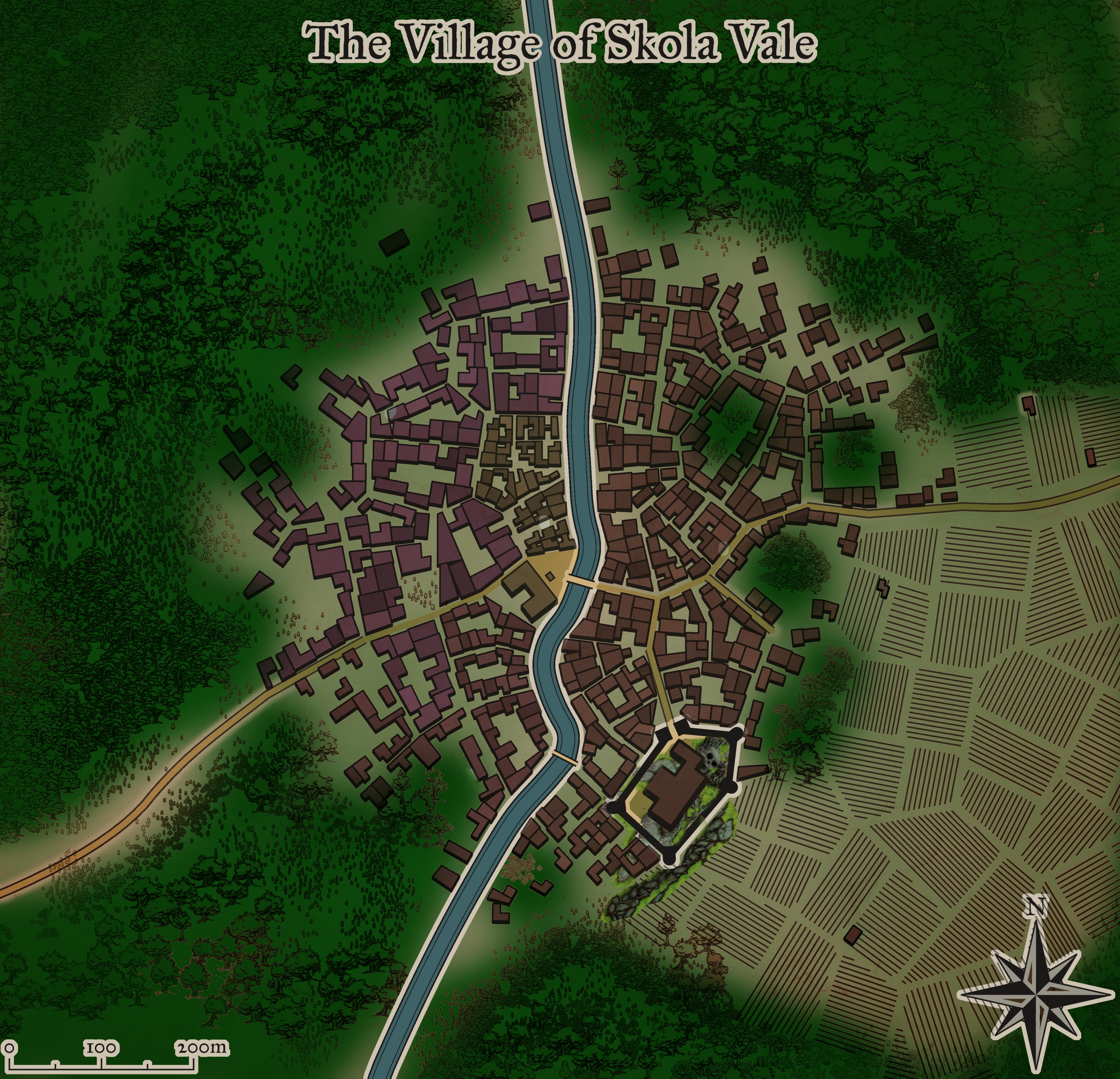 City Map | Village of Skola Vale Base Map Image